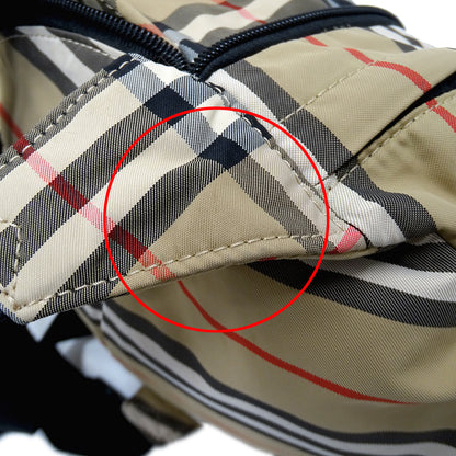 BURBERRY バーバリー リュック ベージュ ナイロン レディース メンズ 【中古】