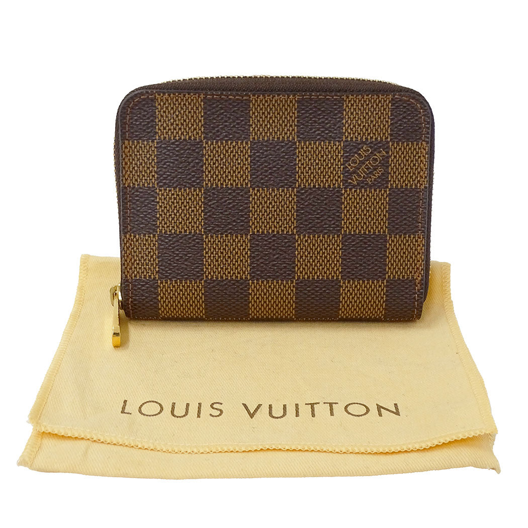 LOUIS VUITTON ルイ・ヴィトン ジッピー・コインパース コインケース ブラウン N63070 ダミエキャンバス レディース メンズ 【中古】