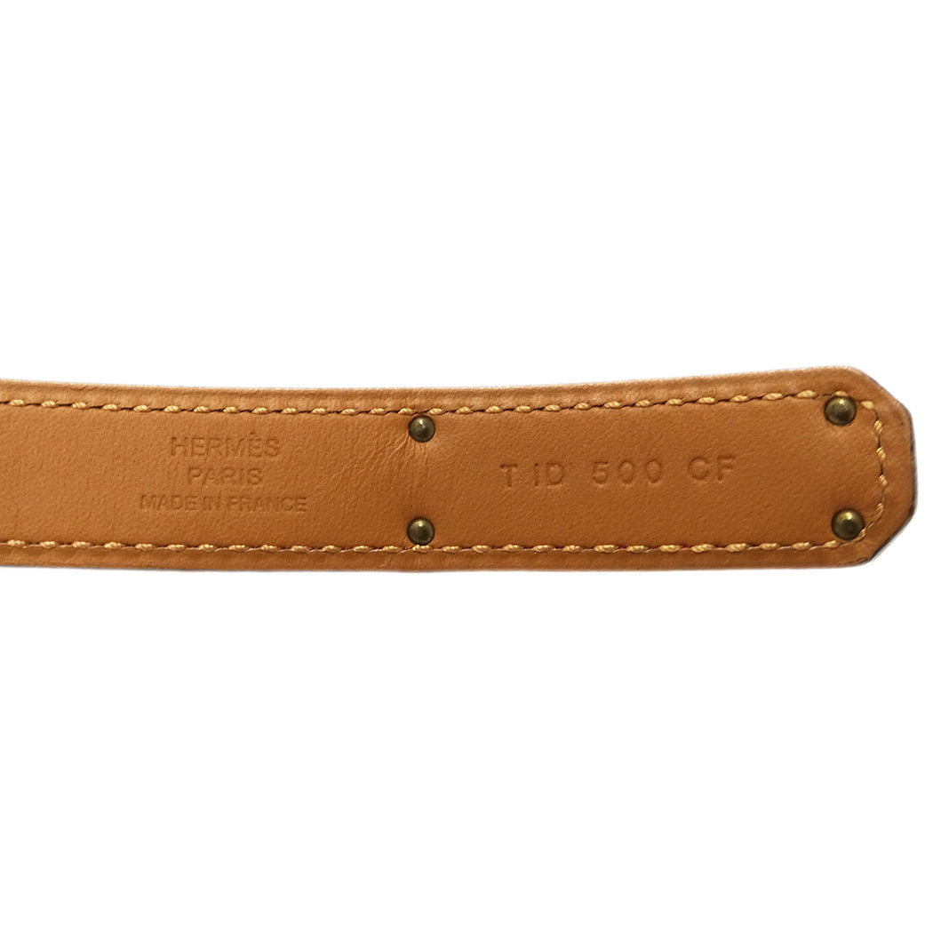 HERMES エルメス ケリー18 ベルト ローズテキサス ゴールド金具 ヴォーエプソン レディース 【中古】
