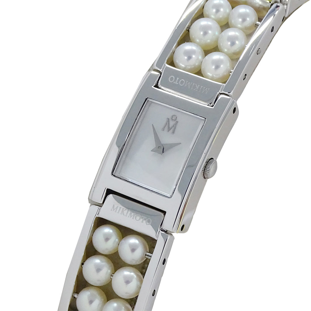 MIKIMOTO ミキモト NNS-8019PF レディース 腕時計 パール 真珠 シェル クオーツ SS 磨き済み【中古】