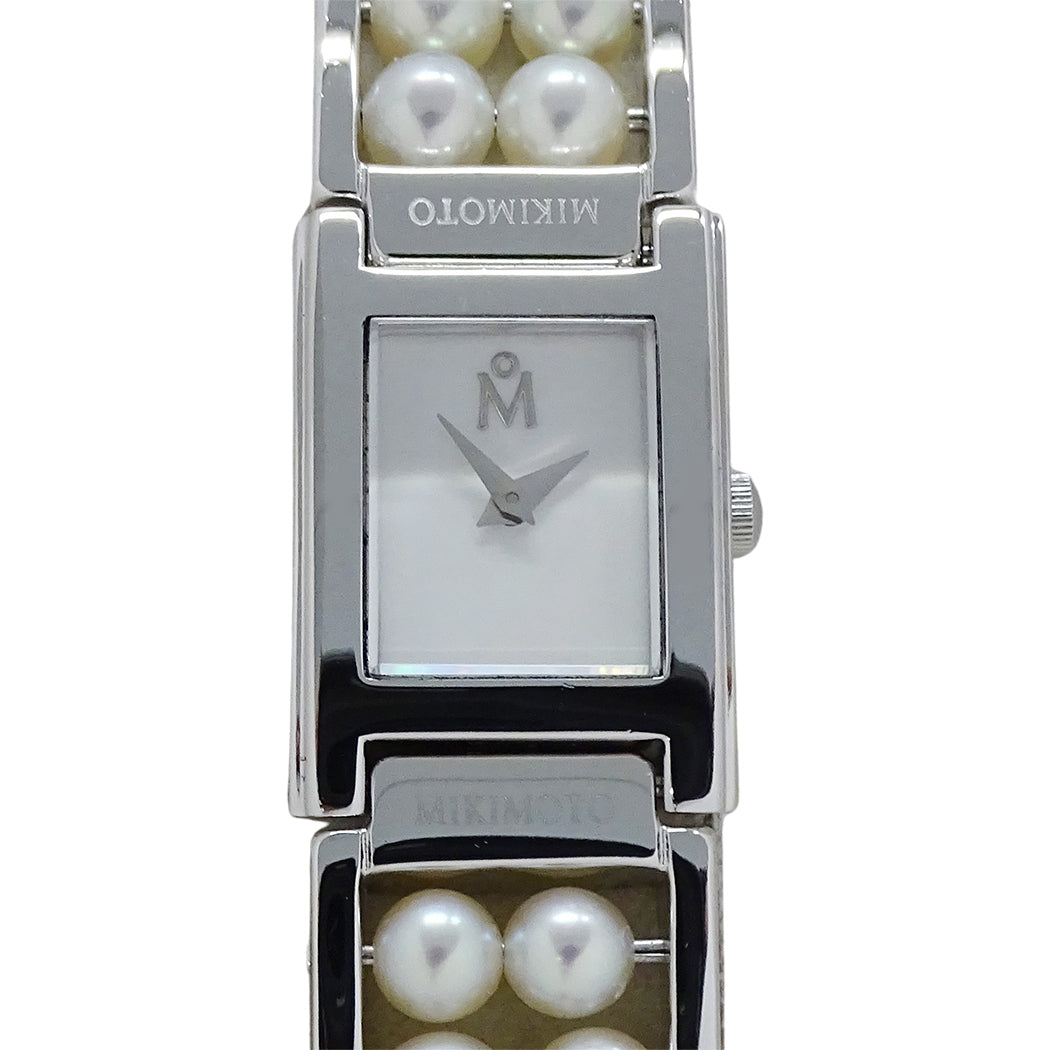 MIKIMOTO ミキモト NNS-8019PF レディース 腕時計 パール 真珠 シェル クオーツ SS 磨き済み【中古】
