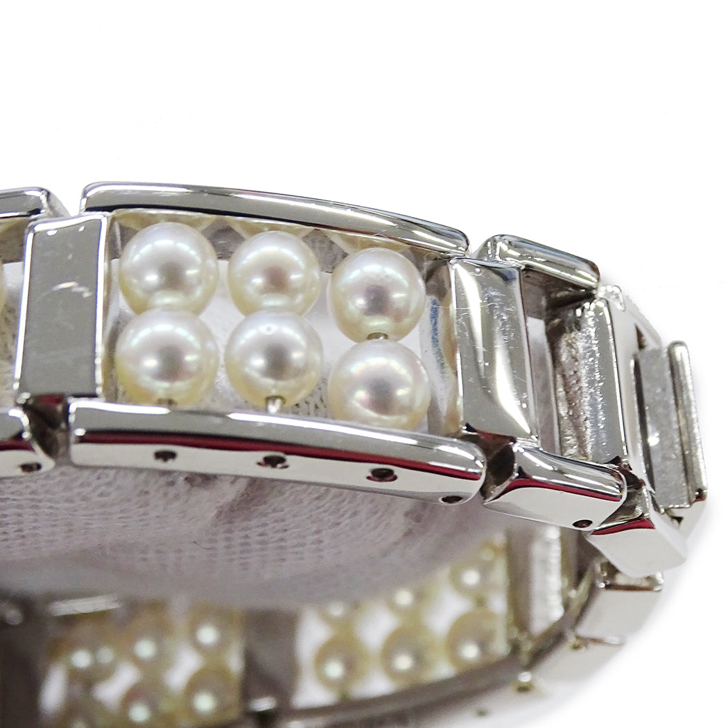 MIKIMOTO ミキモト NNS-8019PF レディース 腕時計 パール 真珠 シェル クオーツ SS 磨き済み【中古】