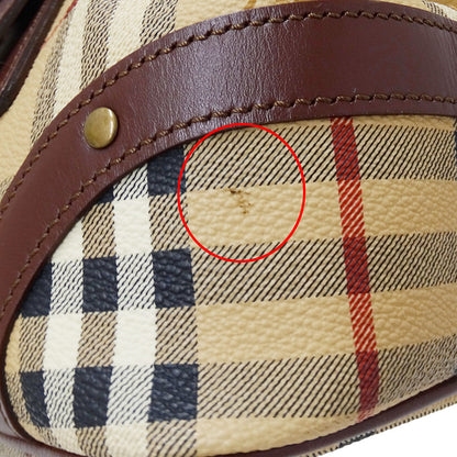BURBERRY バーバリー ハンドバッグ ベージュ PVC レディース 【中古】