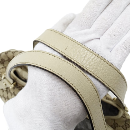 GUCCI グッチ トートバッグ アビー ベージュ ブラウン 130736 GGキャンバス レディース 【中古】