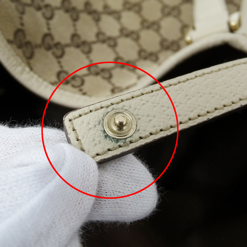 GUCCI グッチ トートバッグ アビー ベージュ ブラウン 130736 GGキャンバス レディース 【中古】