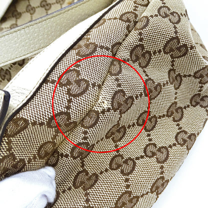 GUCCI グッチ トートバッグ アビー ベージュ ブラウン 130736 GGキャンバス レディース 【中古】