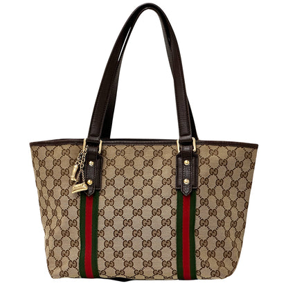 GUCCI グッチ トートバッグ GGキャンバス ブラウン 137396 レディース 【中古】