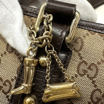 GUCCI グッチ トートバッグ GGキャンバス ブラウン 137396 レディース 【中古】