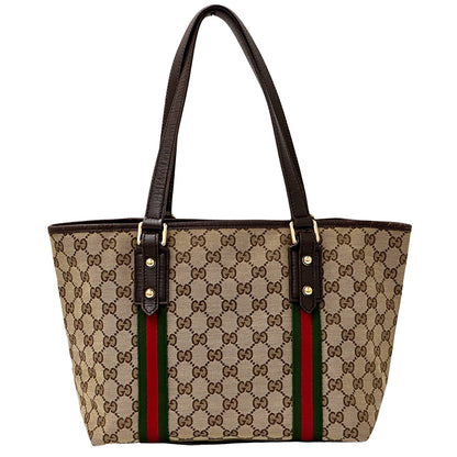 GUCCI グッチ トートバッグ GGキャンバス ブラウン 137396 レディース 【中古】