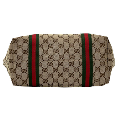 GUCCI グッチ トートバッグ GGキャンバス ブラウン 137396 レディース 【中古】