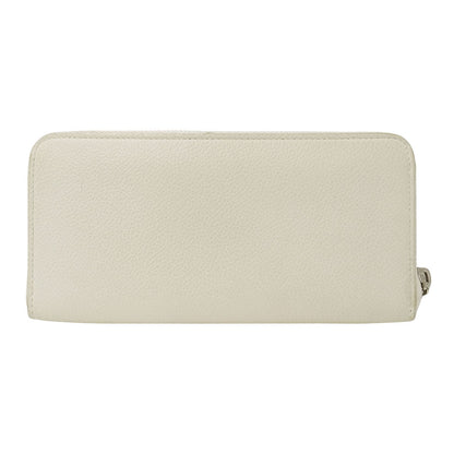 SAINT LAURENT サンローラン 長財布 アイボリー レザー レディース 【中古】