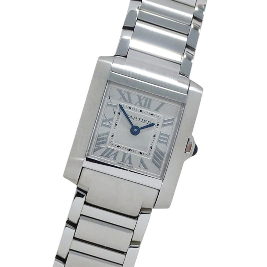 Cartier カルティエ タンクフランセーズ SM WSTA0065 レディース 腕時計 クオーツ QZ ステンレス 磨き済み【中古】