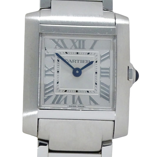 Cartier カルティエ タンクフランセーズ SM WSTA0065 レディース 腕時計 クオーツ QZ ステンレス 磨き済み【中古】