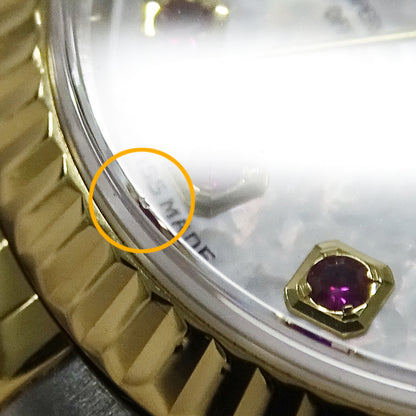 ROLEX ロレックス デイトジャスト 79173NGR K番 レディース 腕時計 自動巻き AT SS YG ルビー 磨き済み【中古】