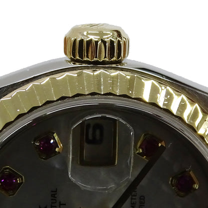 ROLEX ロレックス デイトジャスト 79173NGR K番 レディース 腕時計 自動巻き AT SS YG ルビー 磨き済み【中古】