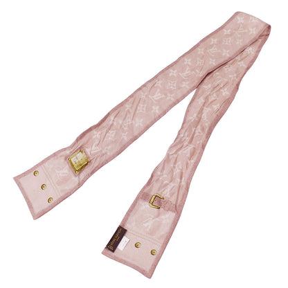 LOUIS VUITTON ルイ・ヴィトン バンドー・ニューデニム スカーフ ローズクレール ピンク M72339 シルク レディース 【中古】