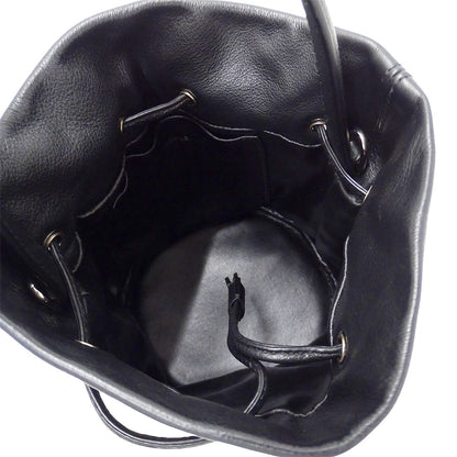 BALENCIAGA バレンシアガ エブリデイ ドローストリング バケットバッグ XS 2wayバッグ ブラック 638342 レザー レディース 【中古】