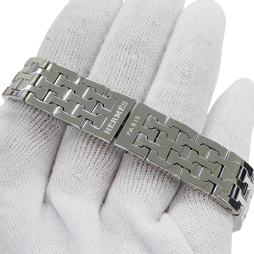 HERMES エルメス Hウォッチ HH1.210 レディース 腕時計 クオーツ QZ ステンレス ダイヤモンド 磨き済み 【中古】