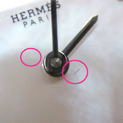 HERMES エルメス Hウォッチ HH1.210 レディース 腕時計 クオーツ QZ ステンレス ダイヤモンド 磨き済み 【中古】