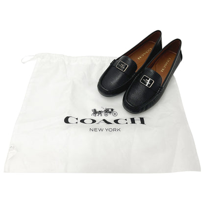 COACH コーチ モナ ドライバー ローファー ブラック レザー レディース 【中古】