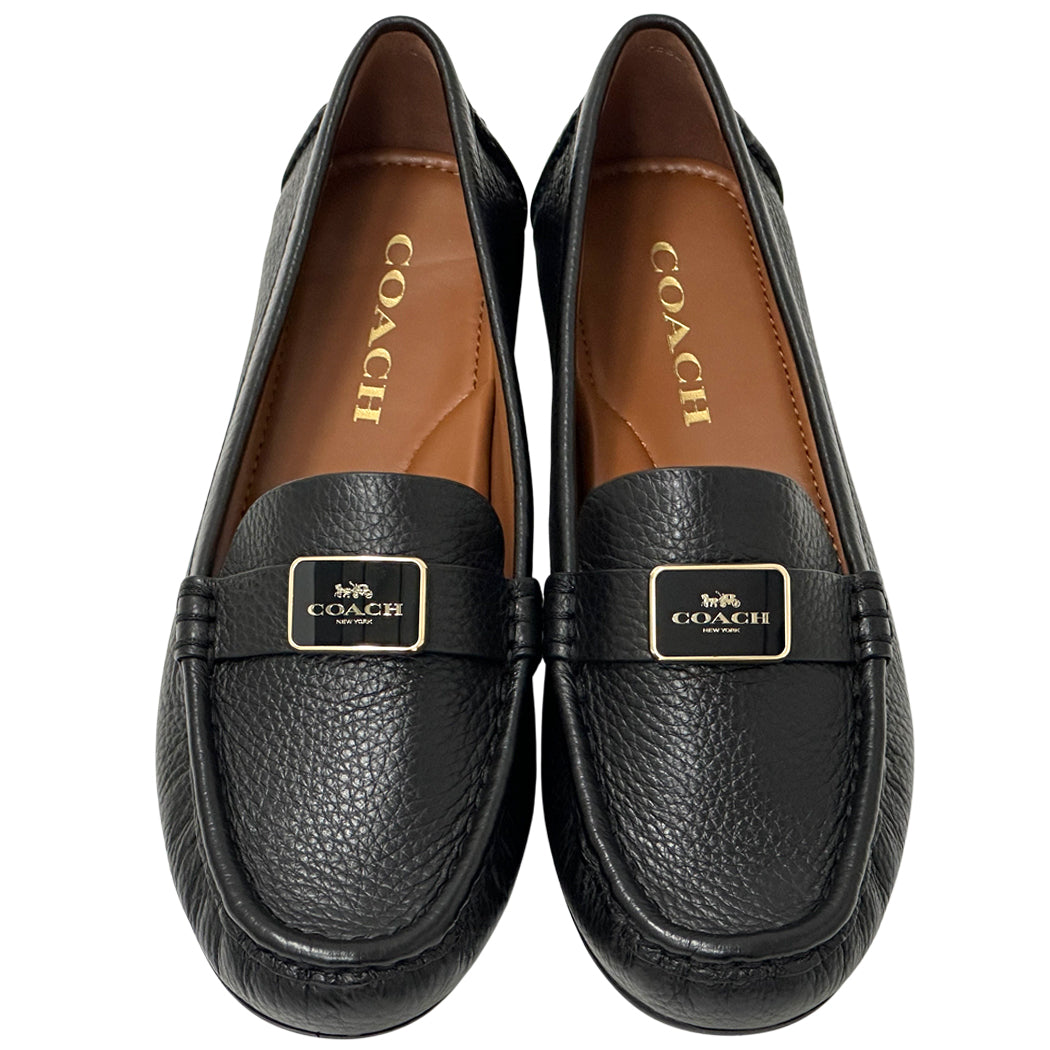 COACH コーチ モナ ドライバー ローファー ブラック レザー レディース 【中古】