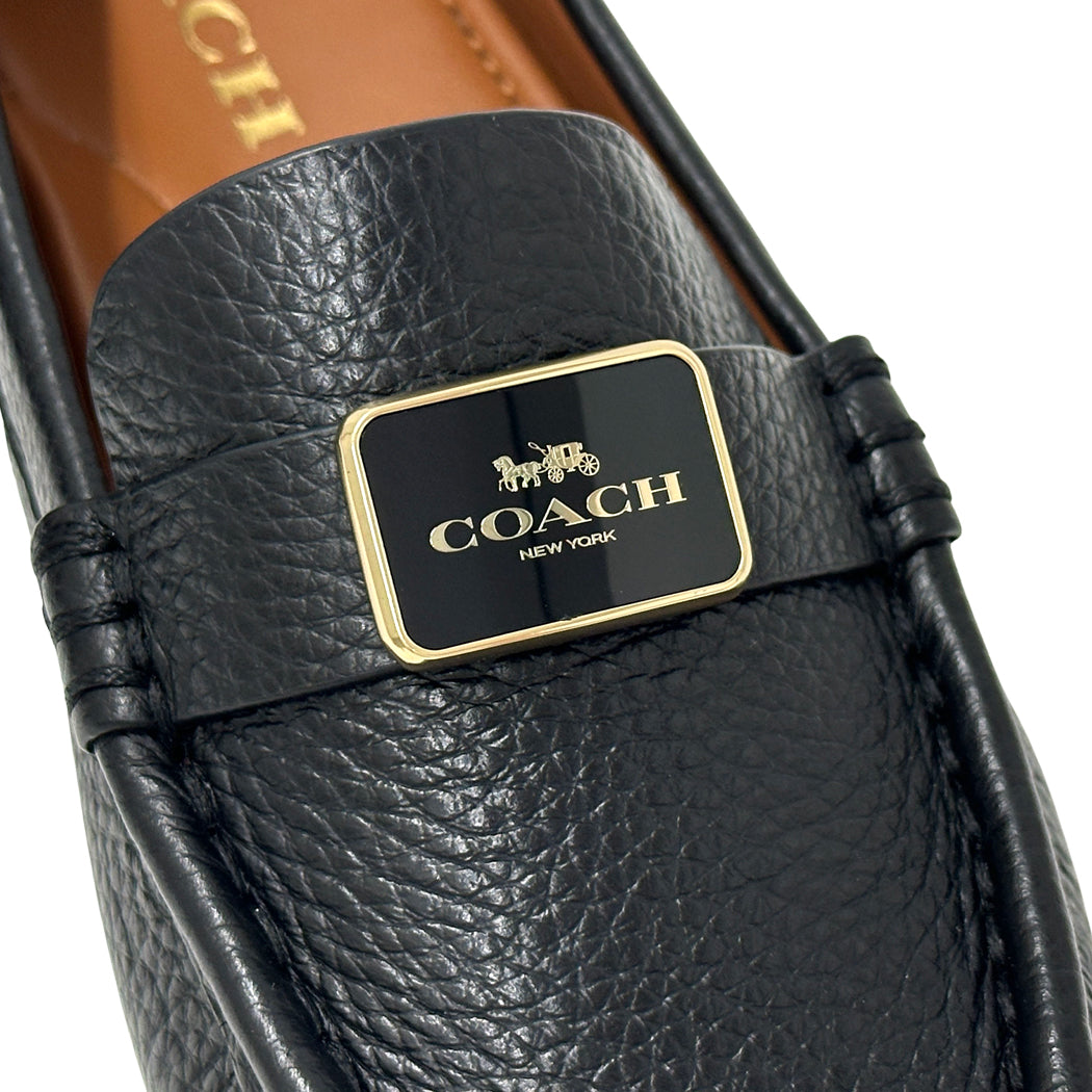 COACH コーチ モナ ドライバー ローファー ブラック レザー レディース 【中古】