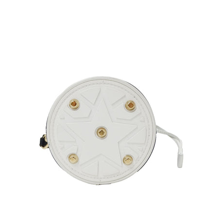 Dior ディオール マイクロバケットバッグ 2wayバッグ ヴァイブ ネイビー ホワイト レザー レディース 【中古】