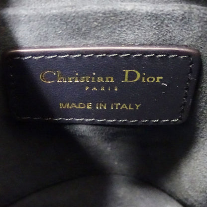 Dior ディオール マイクロバケットバッグ 2wayバッグ ヴァイブ ネイビー ホワイト レザー レディース 【中古】