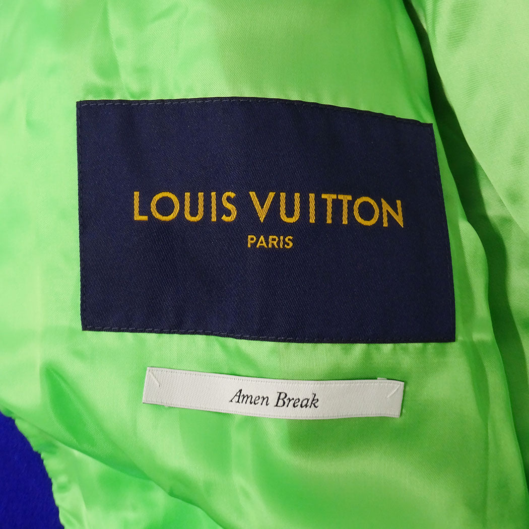 LOUIS VUITTON ルイ・ヴィトン グラデーションモノグラムスタジアムジャケット ジャケット ブルーヴェール RM221MJYHML95E ウール サイズ46 メンズ 【中古】
