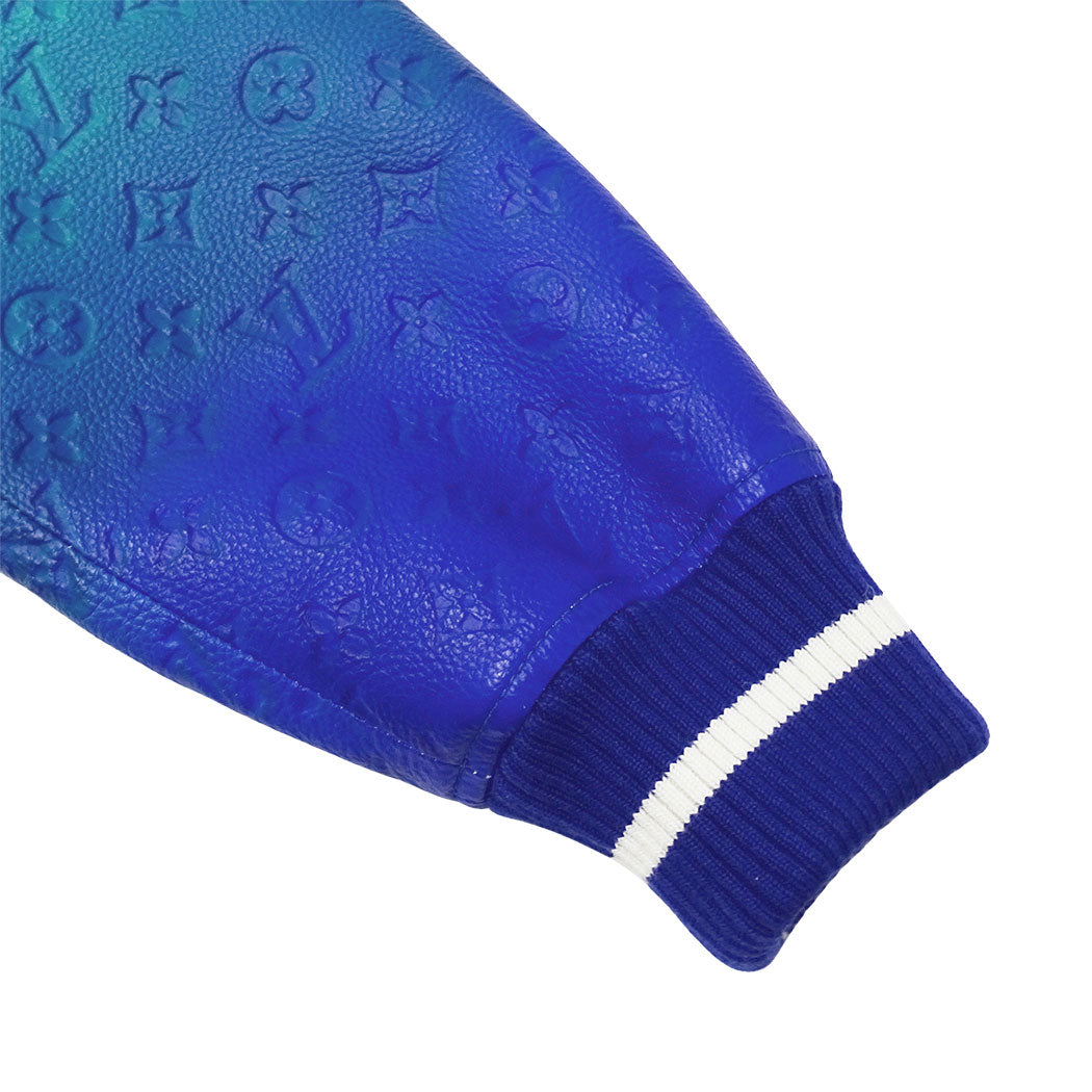 LOUIS VUITTON ルイ・ヴィトン グラデーションモノグラムスタジアムジャケット ジャケット ブルーヴェール RM221MJYHML95E ウール サイズ46 メンズ 【中古】
