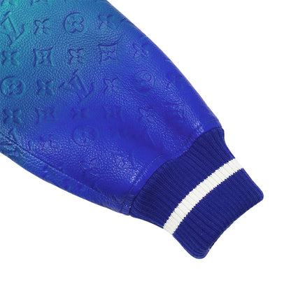 LOUIS VUITTON ルイ・ヴィトン グラデーションモノグラムスタジアムジャケット ジャケット ブルーヴェール RM221MJYHML95E ウール サイズ46 メンズ 【中古】