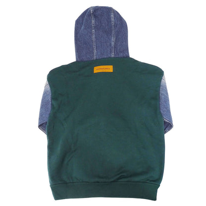 LOUIS VUITTON ルイ・ヴィトン ハイブリッドフーディデニムジャケット パーカー グリーン RM222IHNHNY83W コットン レディース 【中古】