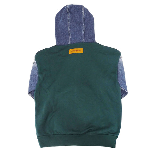 LOUIS VUITTON ルイ・ヴィトン ハイブリッドフーディデニムジャケット パーカー グリーン RM222IHNHNY83W コットン レディース 【中古】