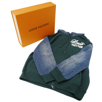 LOUIS VUITTON ルイ・ヴィトン ハイブリッドフーディデニムジャケット パーカー グリーン RM222IHNHNY83W コットン レディース 【中古】