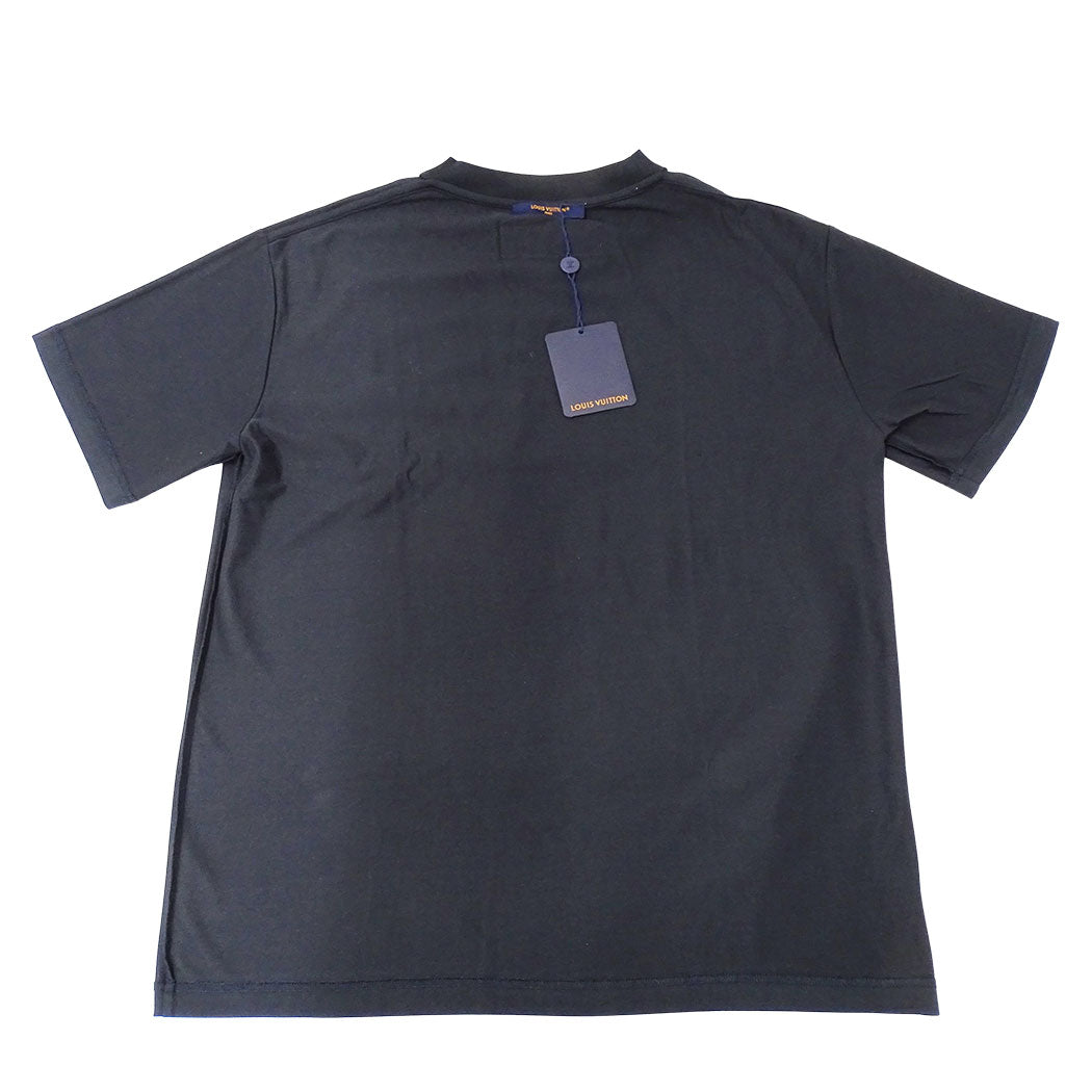 LOUIS VUITTON ルイ・ヴィトン 半袖Ｔシャツ ブラック コットン メンズ 【中古】