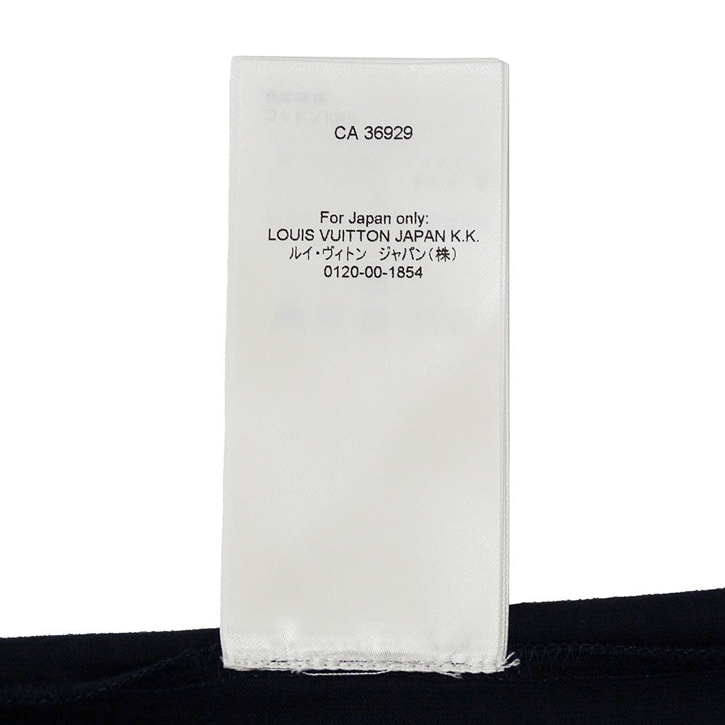 LOUIS VUITTON ルイ・ヴィトン 半袖Ｔシャツ ブラック コットン メンズ 【中古】