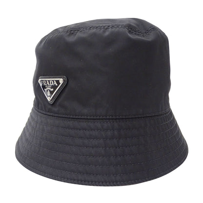 PRADA プラダ Re-Nylon バケットハット ハット ブラック 2HC137 ナイロン レディース メンズ 【中古】