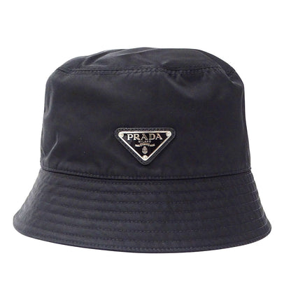 PRADA プラダ Re-Nylon バケットハット ハット ブラック 2HC137 ナイロン レディース メンズ 【中古】