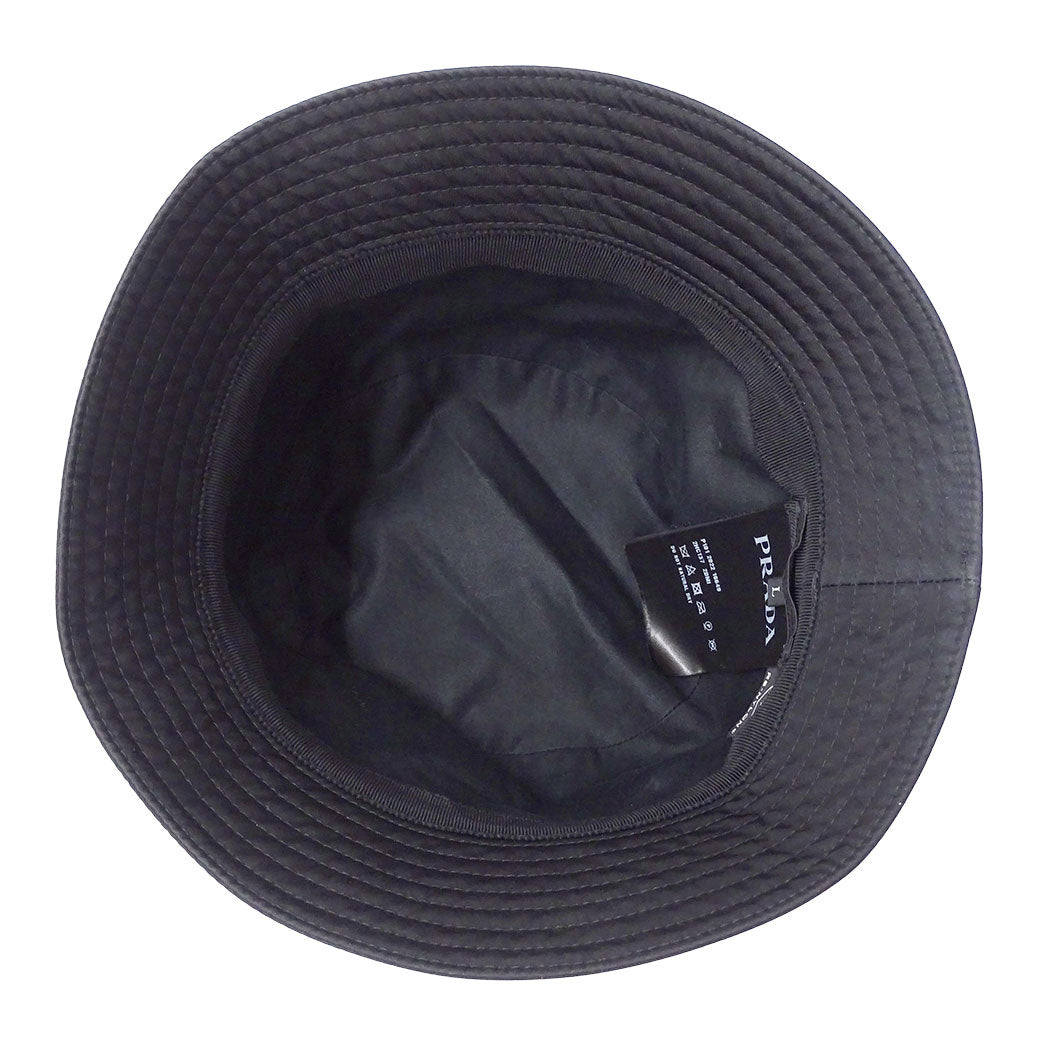 PRADA プラダ Re-Nylon バケットハット ハット ブラック 2HC137 ナイロン レディース メンズ 【中古】