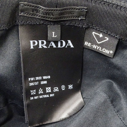 PRADA プラダ Re-Nylon バケットハット ハット ブラック 2HC137 ナイロン レディース メンズ 【中古】