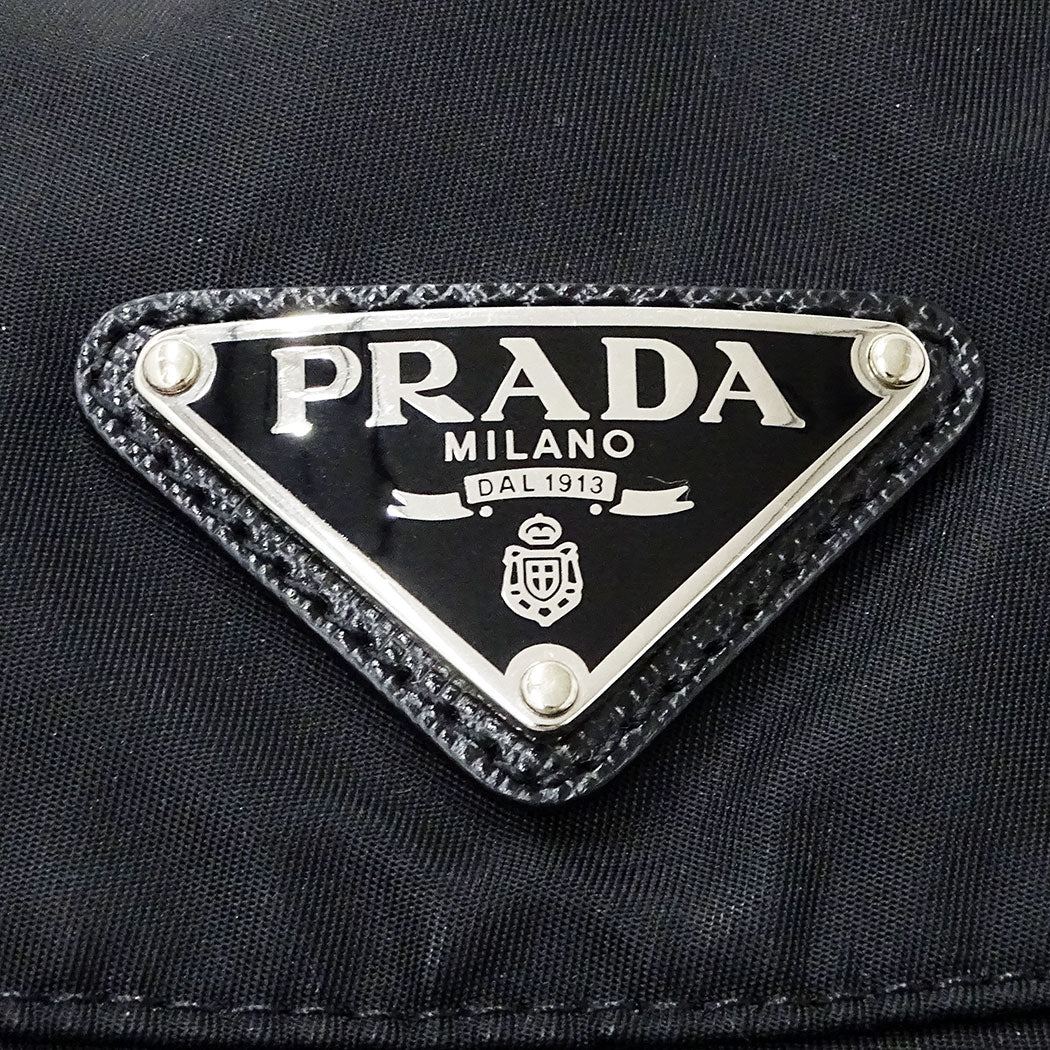 PRADA プラダ Re-Nylon バケットハット ハット ブラック 2HC137 ナイロン レディース メンズ 【中古】