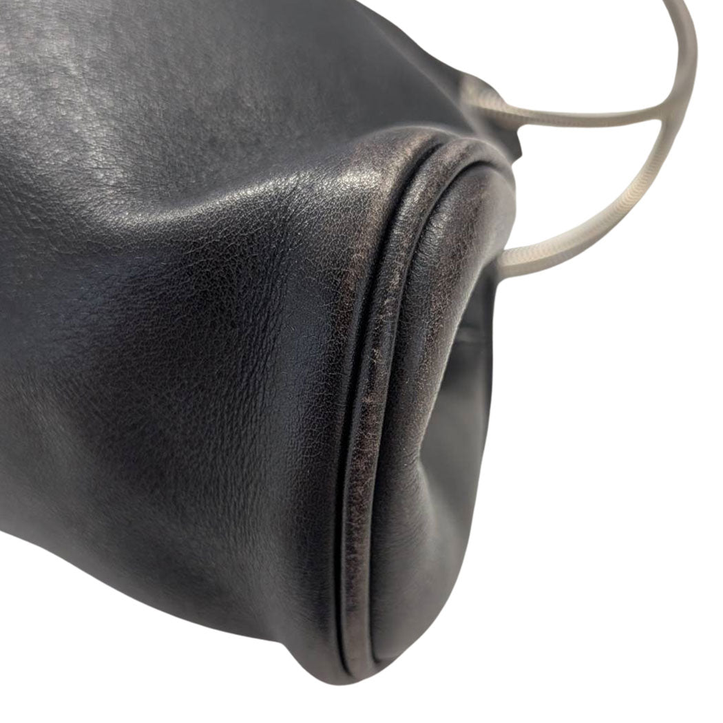 Ferragamo フェラガモ スネークチェーンショルダー ショルダーバッグ ブラック レザー レディース 【中古】