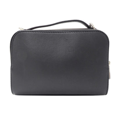 LOEWE ロエベ クロスボディ カメラバッグ ミニ ショルダーバッグ アナグラム ブラック カーフ レディース メンズ 【中古】