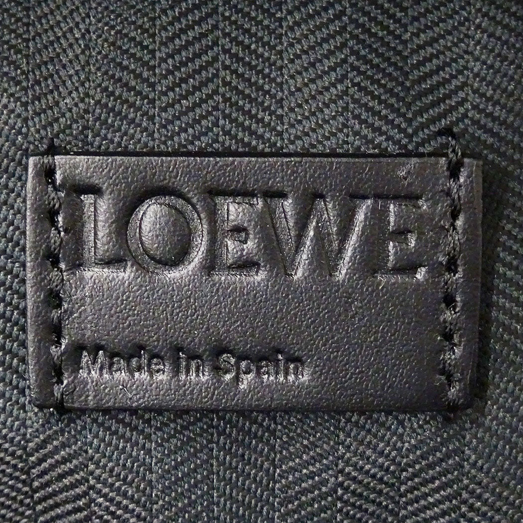 LOEWE ロエベ クロスボディ カメラバッグ ミニ ショルダーバッグ アナグラム ブラック カーフ レディース メンズ 【中古】