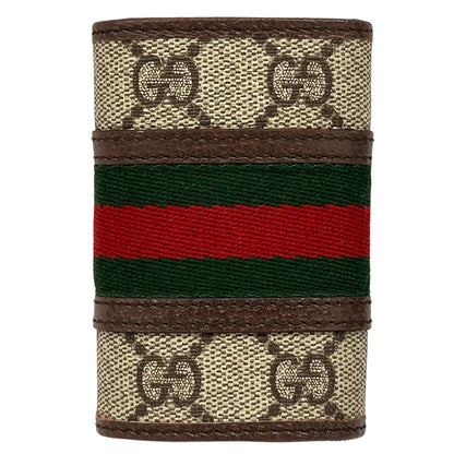 GUCCI グッチ キーケース オフィディア 603732 ブラウン グリーン レッド PVC レディース メンズ 【中古】