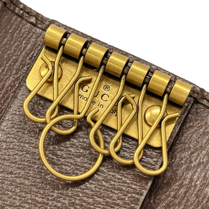 GUCCI グッチ キーケース オフィディア 603732 ブラウン グリーン レッド PVC レディース メンズ 【中古】