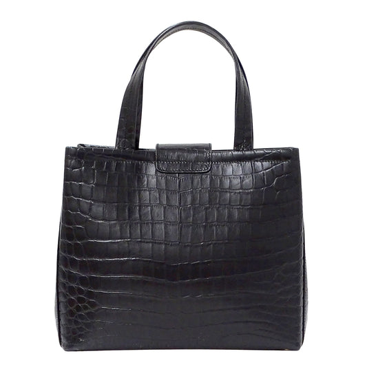 Ferragamo フェラガモ 2wayバッグ ヴァラ ブラック レザー レディース 【中古】