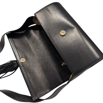 Ferragamo フェラガモ ワンショルダー ショルダーバッグ ブラック レザー レディース 【中古】