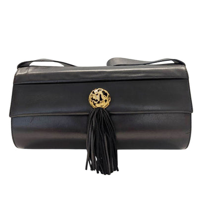 Ferragamo フェラガモ ワンショルダー ショルダーバッグ ブラック レザー レディース 【中古】
