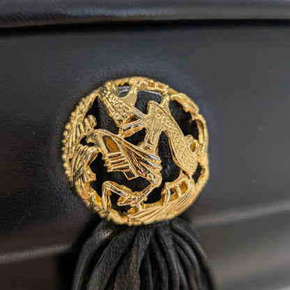 Ferragamo フェラガモ ワンショルダー ショルダーバッグ ブラック レザー レディース 【中古】